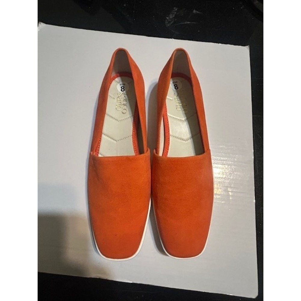 NIB Franco‎ Sarto Slip On Loafer Bonza Tangerine Suede Academia Resort Classic 8 - Picture 5 of 8